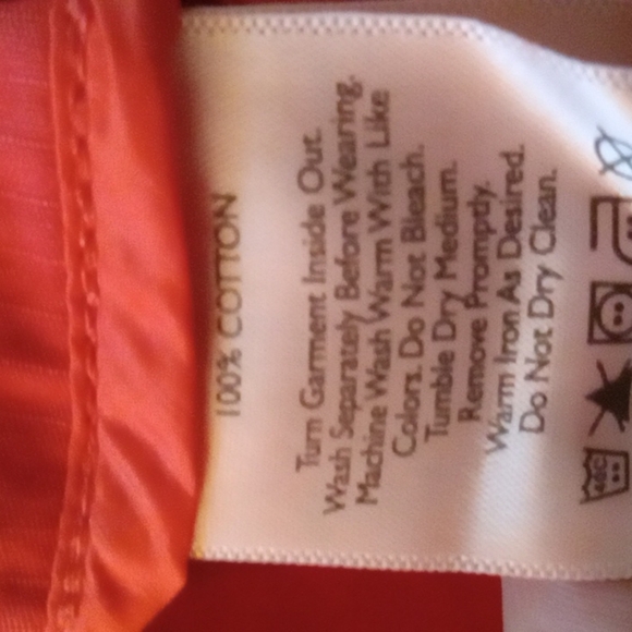 Eddie Bauer 100% cotton watermelon colored jacket Size Medium - Picture 4 of 6